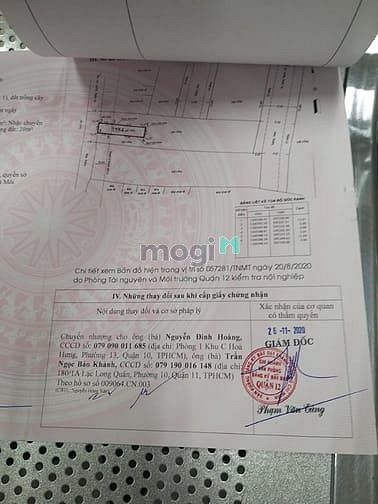 Hình ảnh Đất MT Dự phóng 20m Quận12! 3.4 Tỷ/70,6m2 Sổ đỏ 2019.