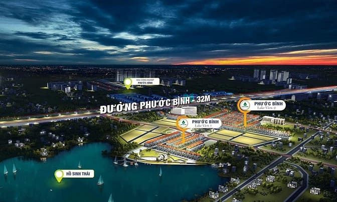 Hình ảnh Siêu dự án Phước Bình Lakeview có hồ sinh thái mê ly