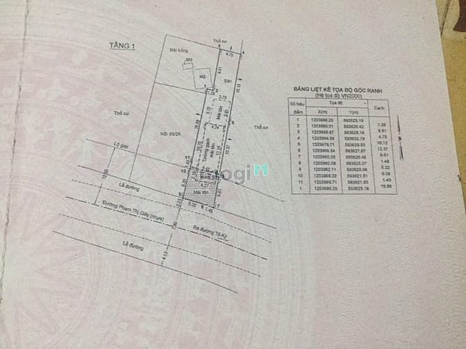 Hình ảnh Cần tiền bán nhà và đất thổ cư 100%, SHR, giá tốt ở Hóc Môn