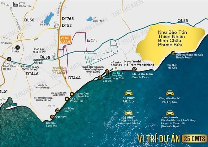 Hình ảnh Đất Mặt Tiền 16m, gần KCN Đất Đỏ sân bay Lộc An–Hồ Tràm cho khách đầu