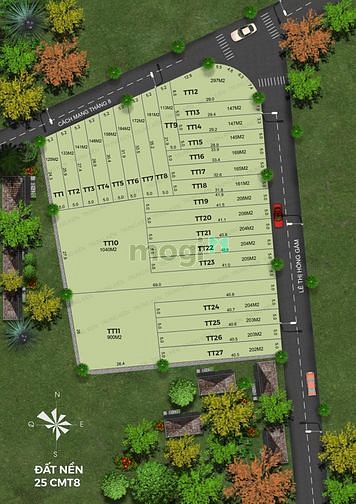 Hình ảnh Bán Lô đất 2 MẶT TIỀN CMT8- Lê Thi Hồng Gấm, thổ cư 300m2, sẵn sổ, nga