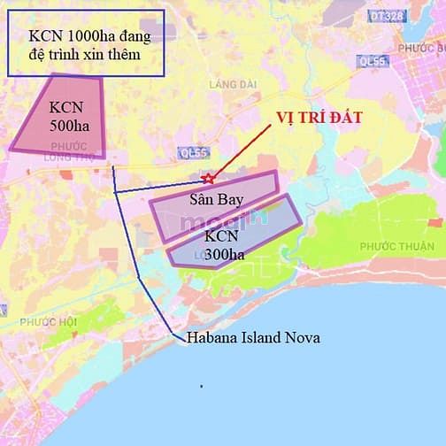 Hình ảnh Đất nền sổ đỏ, thổ cư sát nách sân bay Hồ Tràm, Chỉ từ 800–950tr/140m2