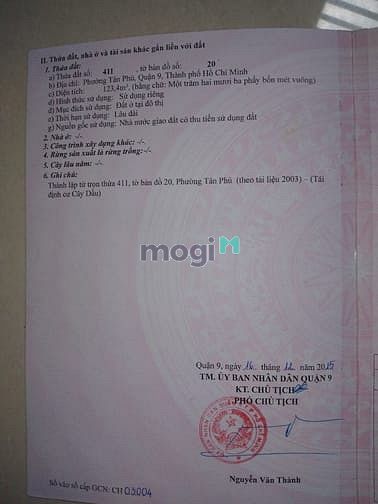 Hình ảnh Lô đất tđc Cây Dầu, 249 Hoàng Hữu Nam, Tân Phú, TP Thủ Đức