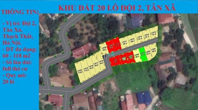Hình ảnh bán đất nền hòa lạc giá rẻ từ 800 triệu sổ đỏ 100% thổ cư