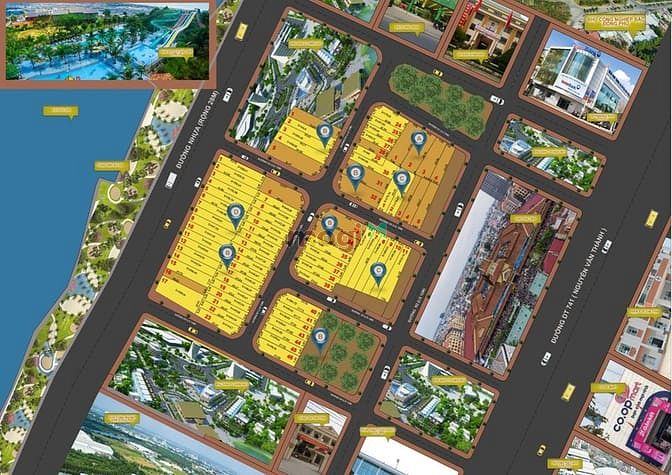 Hình ảnh Cần Bán Lô Đất Ngay Cổng Chợ  2 Mặt Tiền Đường Sổ Riêng Giá Rẻ Hơn TT