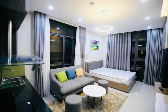 Hình ảnh Chung cư studio nội thất hiện đại ban công lớn tại Hai Bà Trưng