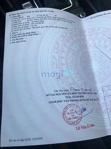 Hình ảnh Bán nền hẻm 1 sân bóng an bình cách đường 3/2 khoảng 150m
