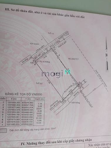 Hình ảnh Bán 462m đất hẻm 233 quốc lộ 13 Hiệp Bình Phước giá chỉ 31 tr/m2 sổ đỏ