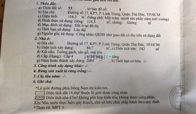Hình ảnh Bán 2 dãy trọ P Linh Trung, TP Thủ Đức