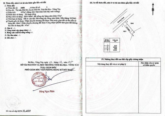 Hình ảnh Đất nền thị trấn Đất Đỏ, Bà Rịa Vũng Tàu giá từ 5 triệu/m2, SHR. KDC H