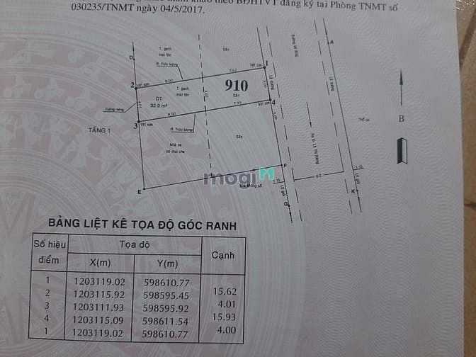 Hình ảnh Bán lô đất 2/ hẻm 8m TA16 Quận 12, 4mx16m, Giá: 3,1 tỷ