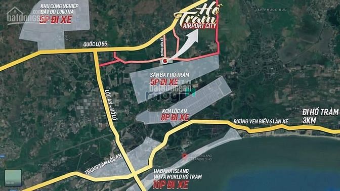 Hình ảnh Mở bán đợt 1 khu đất sát sân bay Hồ Tràm giá chỉ 720tr/nền , SHR