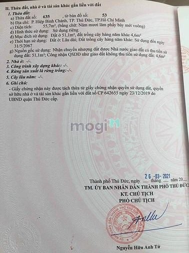 Hình ảnh Bán lô đất đường 25 Hiệp Bình Chánh, Thủ Đức,  TC 100%, SHR