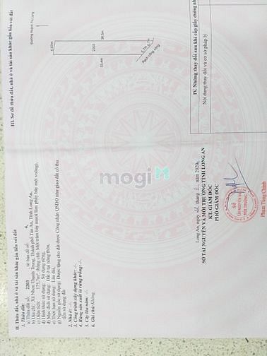 Hình ảnh Lô đất 175m2 full thổ cư đường trước đất 2m bê tông, Huỳnh Thị Lung