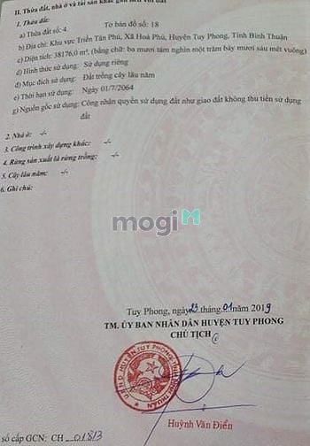 Hình ảnh Chính chủ bán 3,8ha đất ngay Bàu Trắng, Sổ sẳn. Giá rẻ