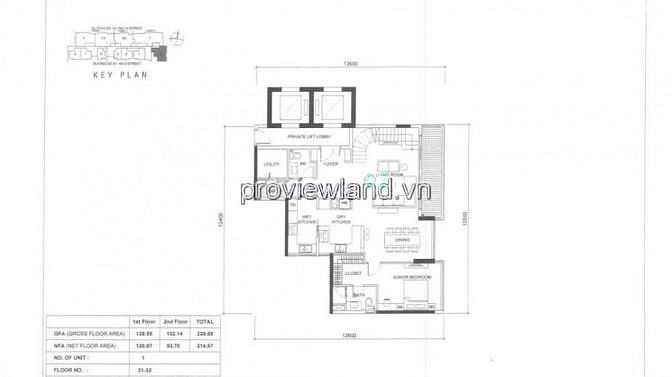 Hình ảnh Bán căn Penthouse Q2 Thao Dien, căn gốc, thang máy riêng, 231.9m2