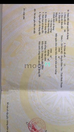 Hình ảnh Đất MT Quốc Lộ 55. Sát trường học Sơn Mỹ . Giá 9 tỷ 5