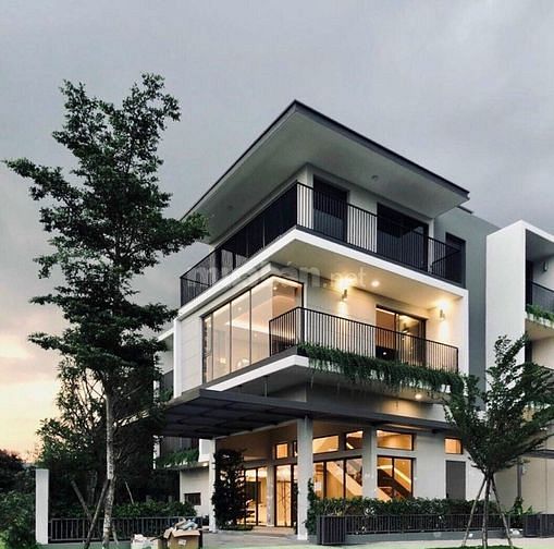 Hình ảnh Nhà phố biệt lập duy nhất tại Bình Dương 1 trệt 2 lầu. Giá 4,6 Tỷ/Căn