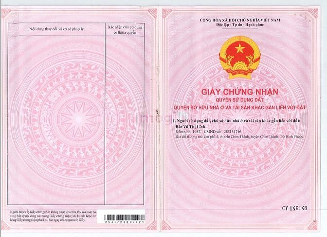 Hình ảnh Đất Thổ Cư Liền Kề KCN Becamex Chơn Thành