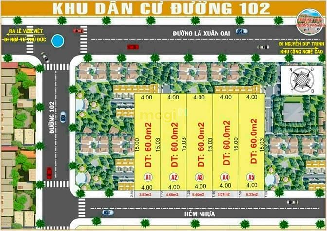 Hình ảnh Bán đất đường 102 ,P tăng nhơn phú A ,TP ,Thủ đức
