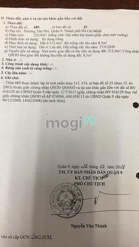Hình ảnh Bán đất mặt tiền đường 179 phường tân phú Quận 9