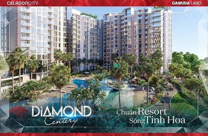 Hình ảnh Bán căn 2PN Diamond Centery, chỗ đậu xe định danh, trúng voucher 300tr