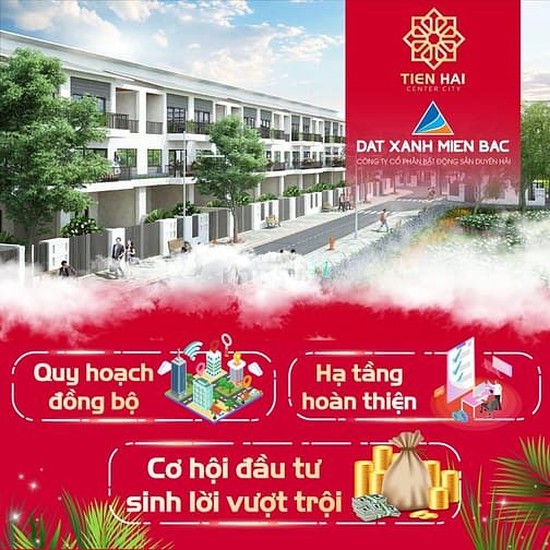 Hình ảnh Đất đấu giá Tiền Hải - Trái Diêm 3 - Sổ đỏ ngay - Sát dân cư, khu CN