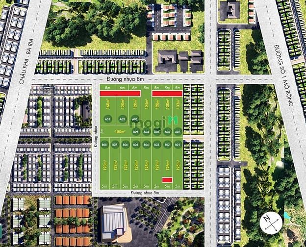 Hình ảnh Đất Thị Xã Phú Mỹ, Đã Có Sổ Riêng, Full Thổ Cư, Chiết Khấu 1 Cây Vàng