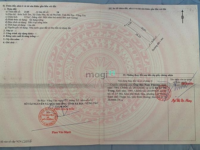 Hình ảnh Đất Thị Xã Phú Mỹ, Đã Có Sổ Riêng, Full Thổ Cư, Chiết Khấu 1 Cây Vàng