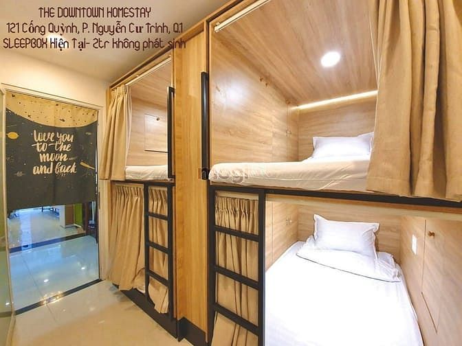 Hình ảnh Sleepbox/Dorm mới setup mặt tiền 121 Cống Quỳnh Q1