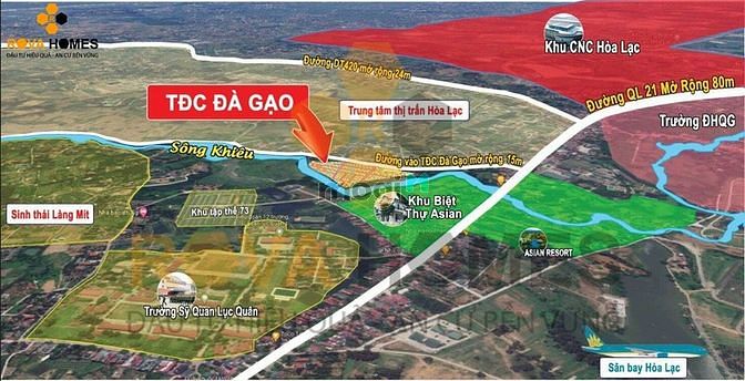 Hình ảnh Tái định cư Đà Gạo, DT 66m, mặt trục, chỉ 1 tỷ