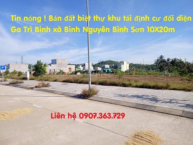 Hình ảnh Tin sốc ! Bán đất biệt thự khu tái định cư đối diện Ga Trì Bình