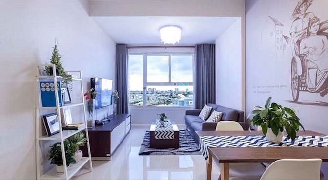 Hình ảnh ✅ #Cho_thuê_chung_cư_Galaxy, Q4. ⚙️50m2, 1 phòng ngủ, 1 toilet