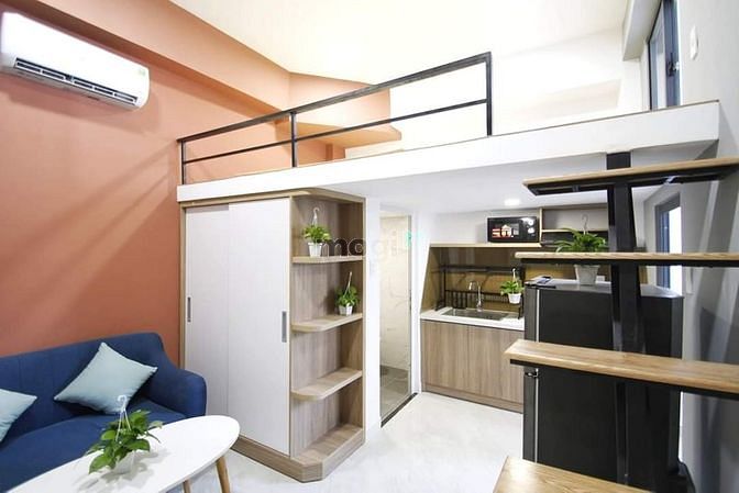 Hình ảnh Cho Thuê Căn Hộ Có Gác Lửng 35M2 Âu Cơ, Đầy Đủ Nội Thất