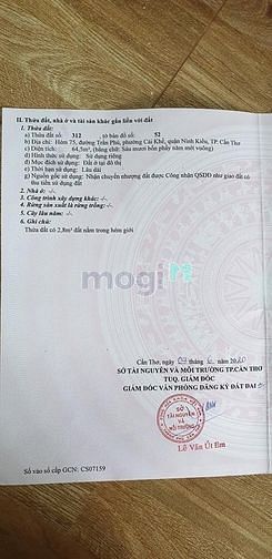 Hình ảnh Bán Nền Hẻm 75 Trần Phú, P.Cái Khế, Q.Ninh Kiều, Tp Cần Thơ.