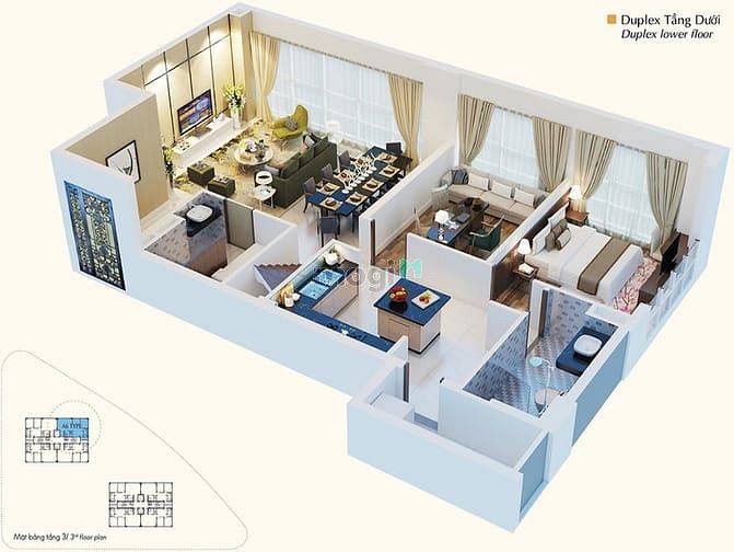 Hình ảnh Bán Duplex Happy Valley Premier, 4 phòng ngủ, giá 15 tỷ