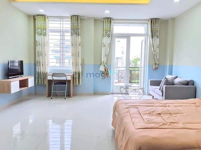 Hình ảnh Cho Thuê Căn Hộ 35M2 Hòa Bình, Đầy Đủ Nội Thất, Ban Công