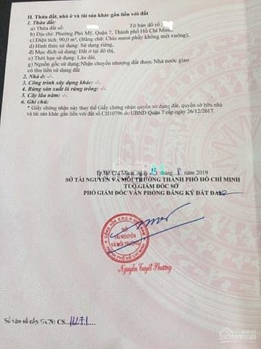 Hình ảnh Bán đất đường 16m khu tái định cư Phú Mỹ ven sông Quận 7