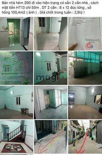 Hình ảnh Nhà cách HT13, Quận 12 50m, sổ hồng 100m2