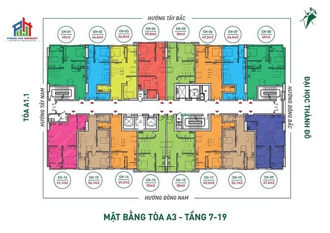 Hình ảnh Bán căn góc 70m2 ban công đông nam chung cư THT New City giá 14.7tr/m2