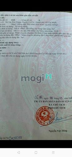 Hình ảnh CỰC PHẨM - Sổ 196m2 full thổ,đường 6m,Tân Phú Trung, Củ Chi, 2.25 tỷ