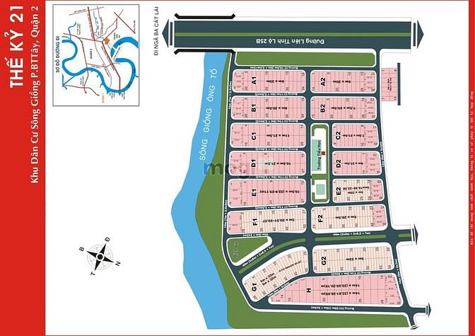 Hình ảnh Bán biệt thự dự án Thế Kỉ 21, KDC Thạnh Mỹ Lợi, Quận 2, TP HCM.