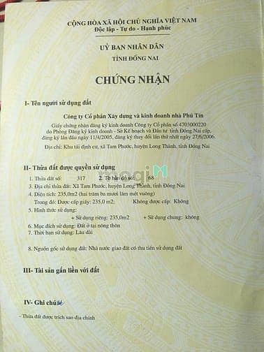 Hình ảnh Đất KDC Chính Nghĩa Tam Phước, TP Biên Hoà, Đồng Nai, 100% thổ cư