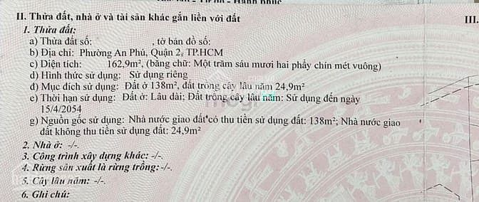 Hình ảnh Bán đất MT sông, đường Số 11, An Phú, Q. 2, DT: 162,9m2, giá ~ 150 tr/