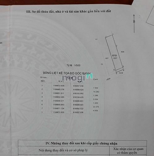 Hình ảnh Đất 5x23 đường Hàng Tre Quận 9. 4,6 ty