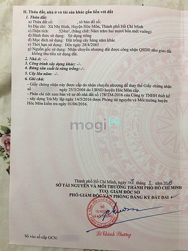 Hình ảnh [GẤP] Bán 524m2 đất nhị bình 2 đường 10m giá tốt