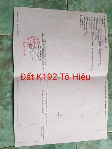 Hình ảnh Bán lô đất đẹp rộng kiệt TÔ Hiệu