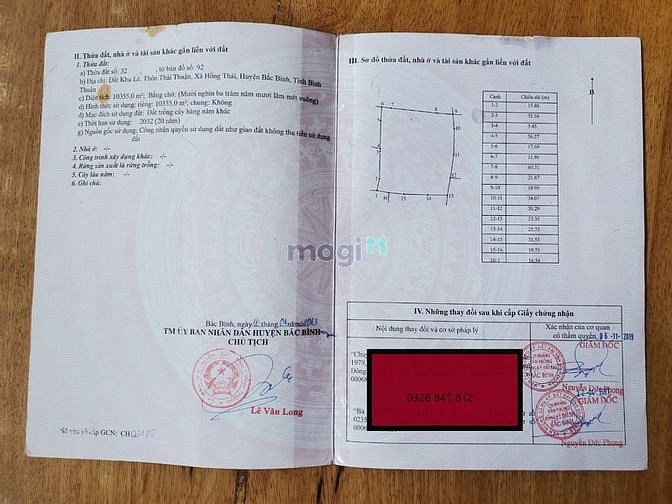Hình ảnh Bán đất Vườn xã Hồng Thái Bắc Bình rẻ 90k/m2