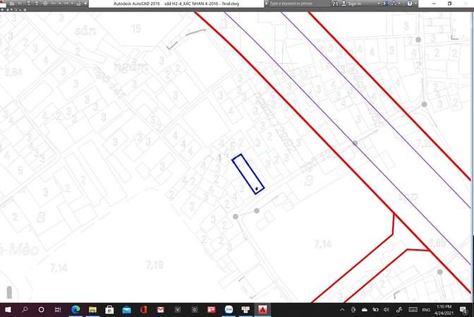 Hình ảnh Bán đất Trương Định, 66m2, ngõ 3m, 4,6 tỷ