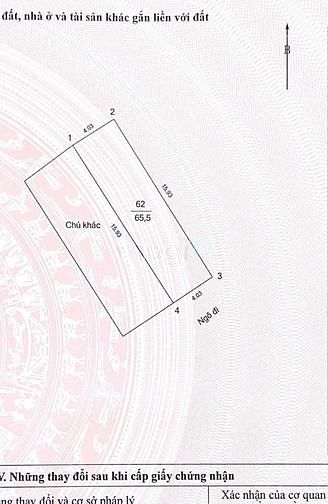 Hình ảnh Bán đất Trương Định, 66m2, ngõ 3m, 4,6 tỷ